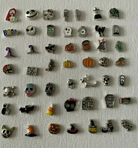 HALLOWEEN Floating Charms for Living Memory Charm Lockets - Picture 1 of 51