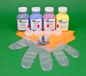 4-Color Toner Refill for HP 201X M252 M252n M252dw CF400X CF401X CF402X CF403X - Picture 1 of 1