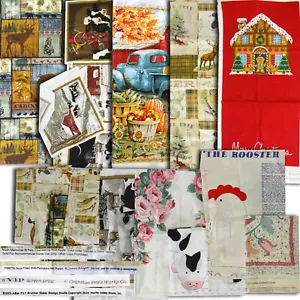 20pc Lot BIG Fabric Panels Popular Vintage Murals Yards Winget Pumpkin Hobby - Picture 1 of 24