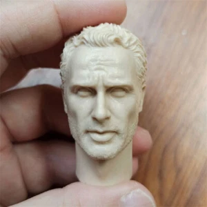 1/6 The Walking Dead Rick Grimes Unpainted Head Sculpture for 12'' Male Figure - Picture 1 of 5