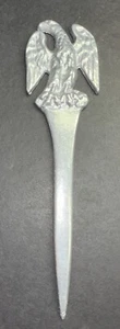 Antiker Carson Guss American Eagle Patriot Brieföffner Aluminium Werbung - Bild 1 von 2