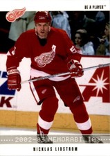 2002-03 Be a Player Memorabilia Nicklas Lidstrom Detroit Red Wings #194