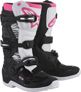 Tech 3 Stella Boots Black/White/Pink Size 9 Alpinestars 2013218-130-9 - Picture 1 of 8