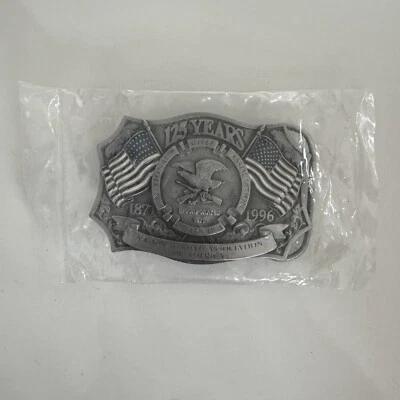 NEW Vintage 1996 NRA Belt Buckle National Rifle Association Of America 125 Years - Image 1 of 4