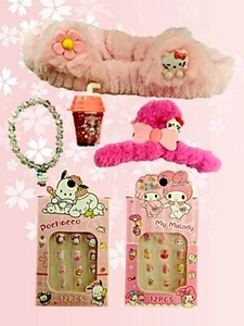 ✨Very Cute Sanrio Hello Kitty My Melody Accessory Bundle Kawaii Gift Package 💕 - Picture 1 of 9