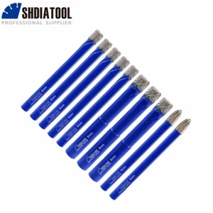 Vaccum gelötete Diamant Trockenbohrbits 10 Stck. 6/8 mm für Marmorfliese Rundschaft - Bild 1 von 9