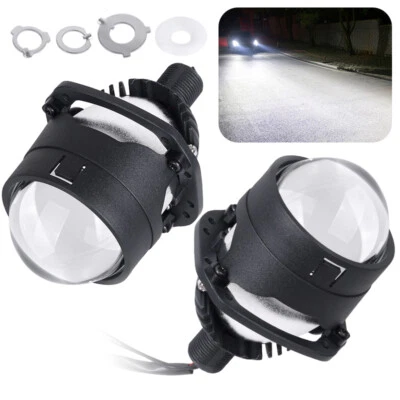 2.5" Bi LED Projector Lens Car Headlights H4 H7 9005 9006 HB3 HB4 Retrofit Kits - Image 1 of 4