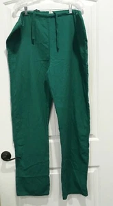 LANDAU REVERSIBLE SCRUB PANTS - SIZE LARGE TALL - GREEN - DRAWSTRING WAIST - Picture 1 of 6