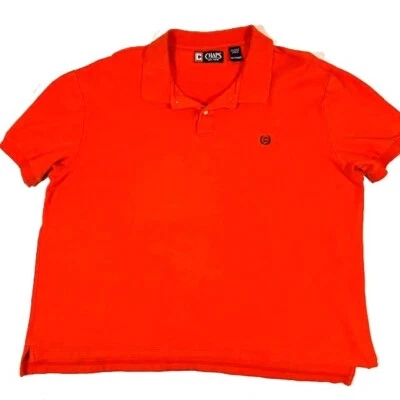 Camisa Polo Chaps Para Hombre 2XL Naranja Logo de Golf Calce Clásico Mangas Cortas Informal Foto 1 de 4