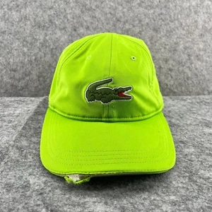 Lacoste Miami Open Hat Cap Strap Back Green Big Crocodile Logo One Size - Picture 1 of 10