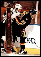 1994-95 PINNACLE GINO ODJICK VANCOUVER CANUCKS #177