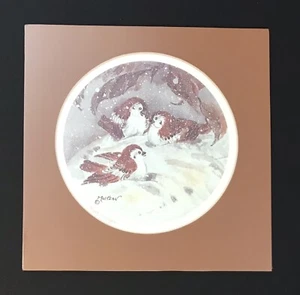 Connie Moltzan Matted Signed Numbered 72/650 Limited Edition Print Snowbirds - Picture 1 of 5