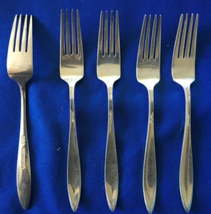 Gossamer by Gorham Sterling Silver 5 Regular Fork 7 3/8" Vintage Silverware - Picture 1 of 1