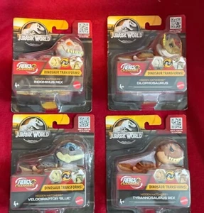 Jurassic World 2023 Dinosaur Transformers,Fierce Changers Lot of 4 NEW - Picture 1 of 9