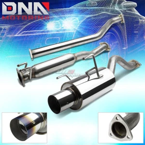For 2002-2006 Acura RSX DC5 Type-S 4"OD Burnt Muffler Tip Catback Exhaust System - Picture 1 of 1