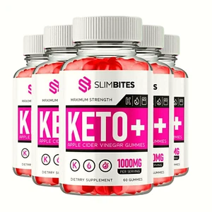 5-Pack SlimBites Keto ACV Gummies, Slim Bites Gummies Weight Loss-300 Gummies - Picture 1 of 6