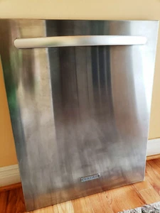 Used KitchenAid Stainless Front Panel, Part # WPW10137623 or W10137623 - Picture 1 of 5