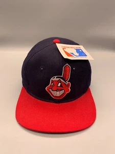VINTAGE Cleveland Indianer Mütze Kappe passend 7 Sport Spezialitäten WOLL Chief Wahoo - Bild 1 von 15