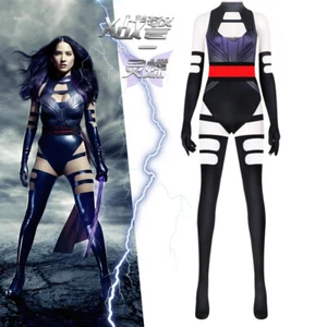 Cosplay X-Men Apocalypse Psylocke Jumpsuit Superhero Adult Kids Bodysuit Costume - Picture 1 of 12