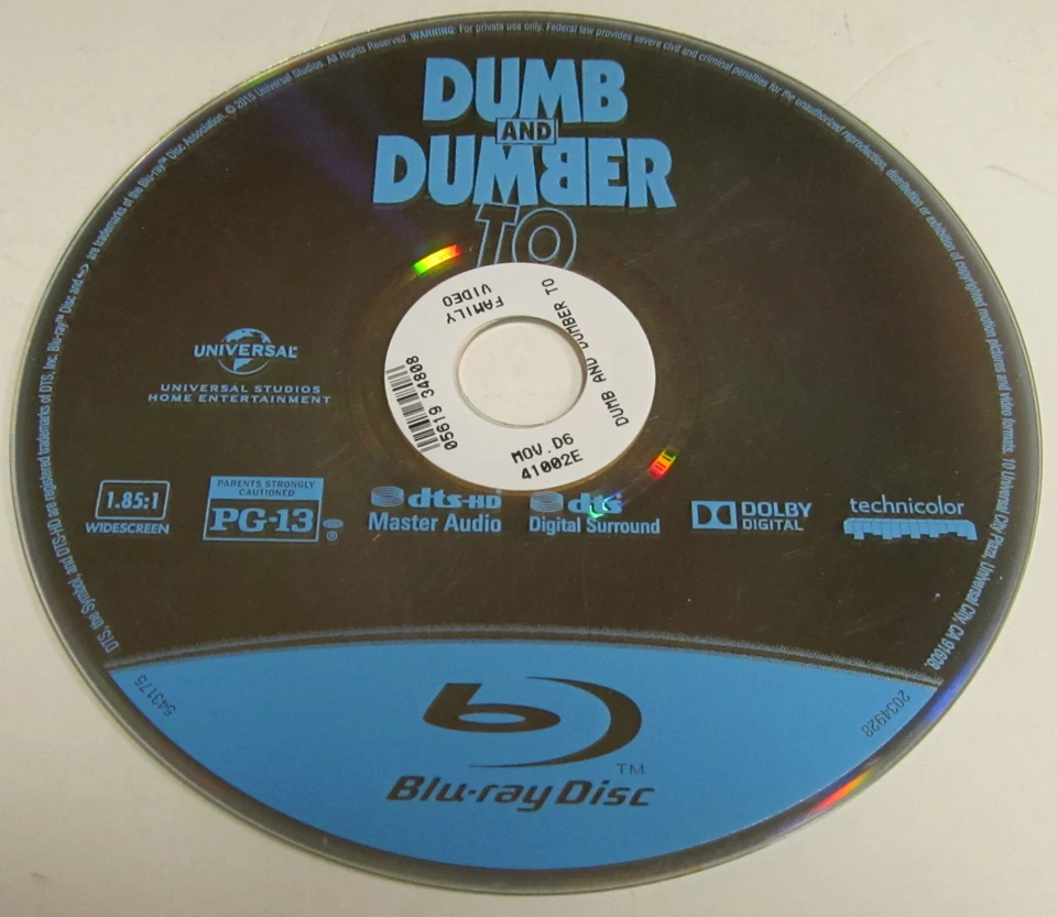 Dumb And Dumber ( Blu-ray Disc Only Ex Rental) - Image 1 of 1