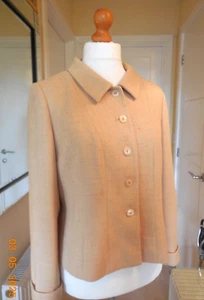 Vintage Viyella sz 16 Linen-Look Jacket Ua to Ua 22ins / 56cm - Picture 1 of 7