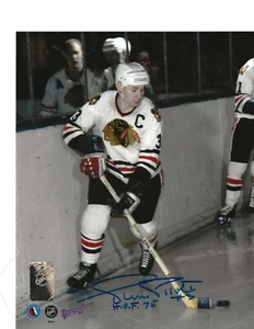 Pierre Pilote Chicago Blackhawks handsigniert signed 8x10 Frameworth W HOF selten - Bild 1 von 2