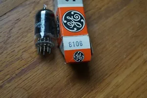 1 Vintage NOS GE 8106 Röhre Black Plates Power Pentode  - Bild 1 von 2