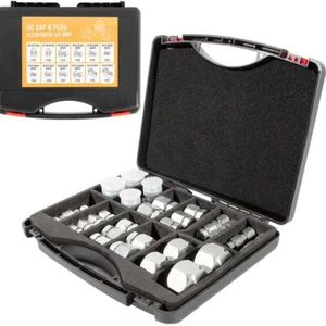 Kit de montaje de tubería y tubo de manguera hidráulica de 64 piezas, tapa y enchufe JIC de 37 grados - Imagen 1 de 19