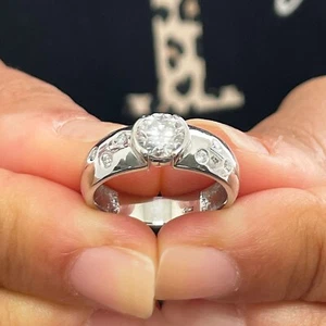 ROUND CUT DIAMOND ENGAGEMENT RING SEMI BEZEL IGI CERTIFIED 14K ROSE GOLD 1.06CTW - Picture 1 of 11