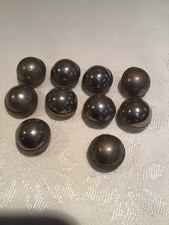 Lot Of 10 Vintage Silver Acorn Buttons