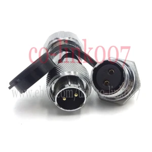 2 PINs Waterproof Connector, WS20 Power Cable Aviation Auto Circular Connectors - Picture 1 of 7