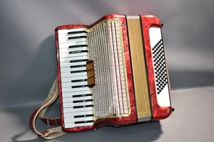 Hohner Concerto II Akkordeon 72 Bässe 2 Chörig mit Koffer Gut Erhlaten/l6 - Bild 1 von 14