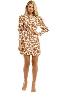 NICHOLAS Agadir Mini Dress in Ivory Paisley Floral Size 12 AU | RRP 495.00 - Picture 1 of 3