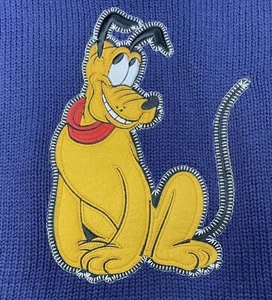 Disney Store Pluto dunkelblauer Strickpullover Damen Größe SM Ex. Gebrauchter Zustand - Bild 1 von 4