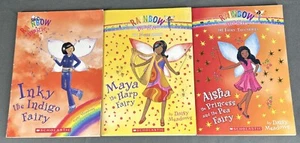 Scholastic Rainbow Magic Fairy Book Lot of 3 - Daisy Meadows - Inky Maya Aisha - Picture 1 of 7