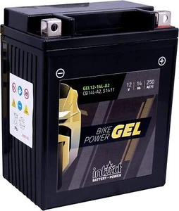YB14L-A2 BATTERIA AL GEL INTACT PER SUZUKI GS 750E 1978 - SPUNTO 250 Ah - Foto 1 di 5