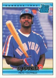 1992 Donruss Rated Rookie D.J. Dozier New York Mets #20 - Picture 1 of 2