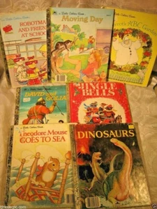 Ein kleines goldenes Buch Kinderbücher Robotman Jingle Bells Dinosaurier Bewegungstag - Bild 1 von 1