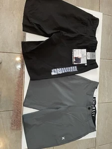 Hurley Men's All Day Hybrid Quick Dry 4 Way Stretch Shorts Sz 30 Black/Gray NWT - Picture 1 of 12