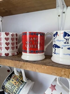 New EMMA BRIDGEWATER God Save the Queen 1/2 pint MUG Royal Platinum Jubilee - Picture 1 of 5