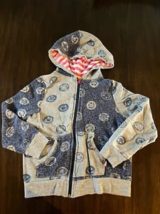 Little Miss Matched Girls Blue Gray Sweatshirt 12 - Picture 1 of 2