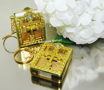 24 Mini Bibles Favors Recuerdos Bautizo Communion Wedding Baptism Favors English - Image 1 of 4