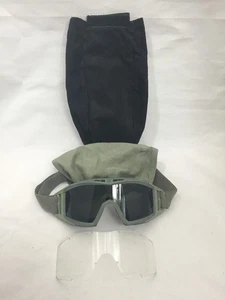 REVISION Protective Safety Goggles Green/Green Clear & Tinted Lenses w/Case - Picture 1 of 6