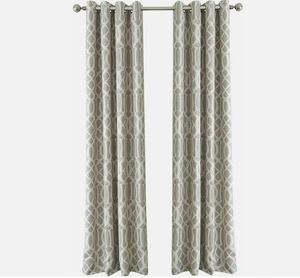 2 Elrene Home Fashions Harper Darkening Rod Pocket Window Panel Pair 52"W x 84"L - Picture 1 of 10