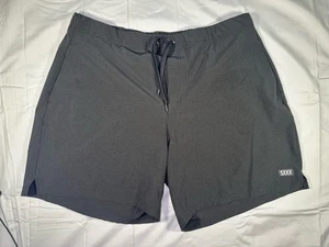 Saxx Shorts Mens Extra Large Gray Sport 2 Life 2N1 Performance Stretch Athletic - Picture 1 of 6