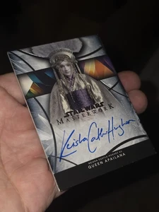 2024 Topps Star Wars Obra Maestra Castillo Keisha-Hughes como Reina Apailana Automático - Imagen 1 de 2