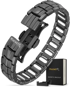 ® Magnetic Bracelets for Men — EllipseMAX 5X Strength 5,000 Gauss Magnets — D... - Picture 1 of 7