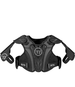 Almohadillas de hombro Warrior Youth Burn NEXT SP 2018 de lacrosse negras X pequeñas (T) - Imagen 1 de 5
