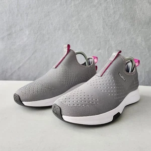 Kuru Atom Shoes Womens Size 9.5 Slip On Sneakers Gray Pink Comfort Gym Trainers - Picture 1 of 11