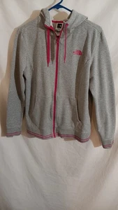 The North Face Kapuzenpullover grau rosa Reißverschluss Damen XL  - Bild 1 von 15